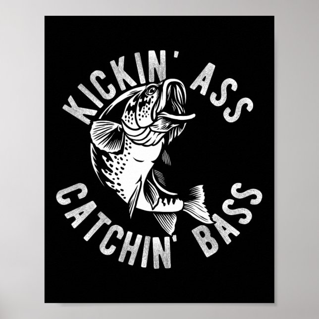 Affiche Pêche Pêcheur Pêcheurs de basse Tripotée de prises (Devant)