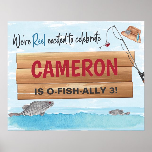 Affiche Pêche Reel dans un certain plaisir, N'importe quel (Devant)