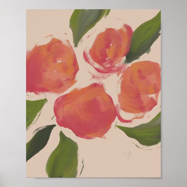 Affiche Pêche Sur Beige (Devant)