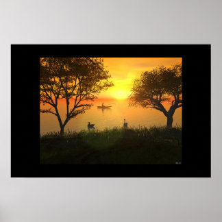 Affiche Pêche terminée