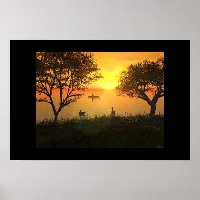 Affiche Pêche terminée (Devant)