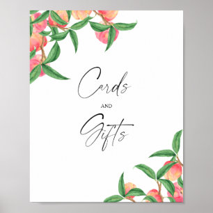 Affiche Pêches - Cartes et cadeaux