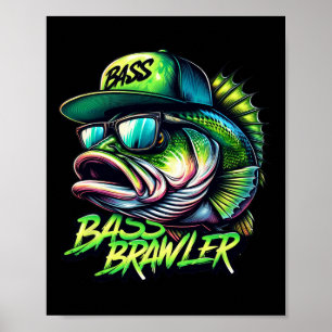 Affiche Pêcheur à la ligne de Byss à grande bouche