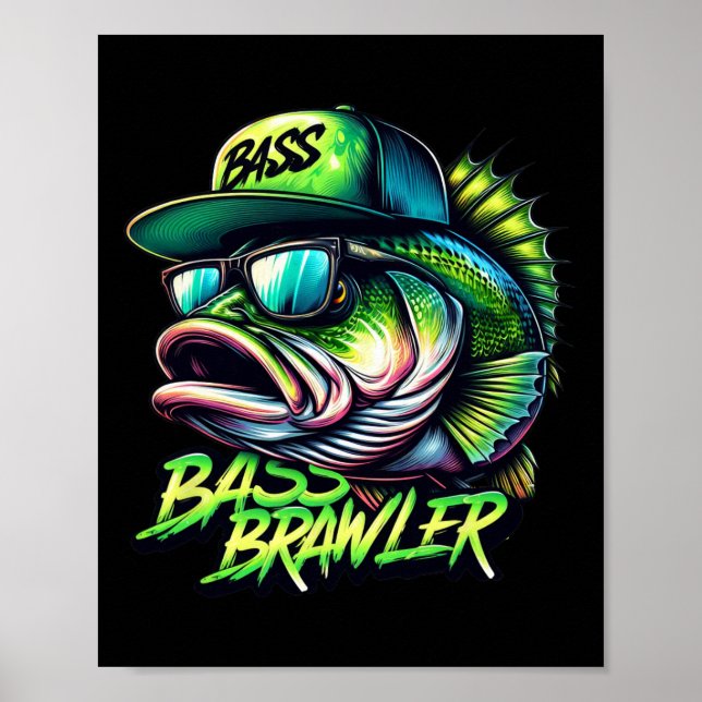 Affiche Pêcheur à la ligne de Byss à grande bouche (Devant)
