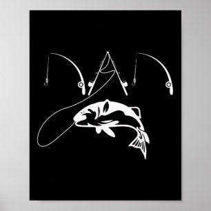 Affiche Pêcheur Daddy Fête des pères Chemise Cadeau