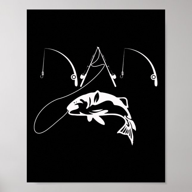 Affiche Pêcheur Daddy Fête des pères Chemise Cadeau (Devant)