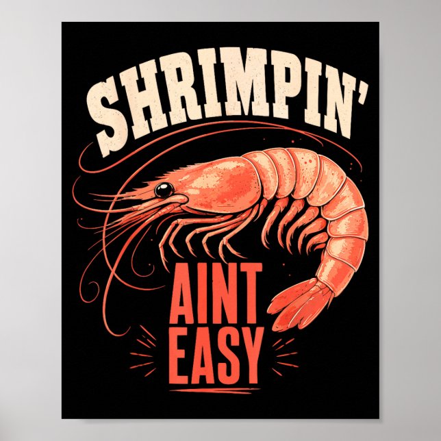 Affiche Pêcheur de crevettes pêche côtière de crevettes  (Devant)