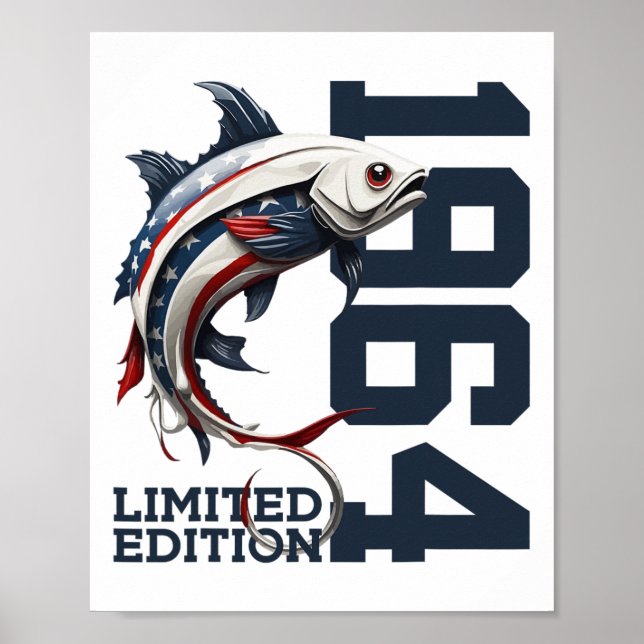 Affiche Pêcheur Édition limitée pêche 61e anniversaire 196 (Devant)