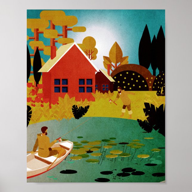 Affiche pêcheurs (Devant)