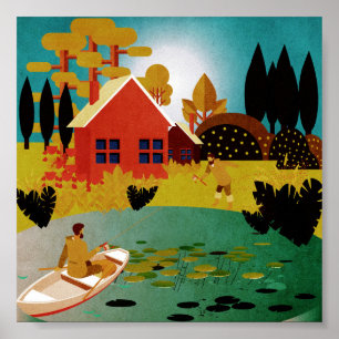 Affiche pêcheurs