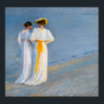 Affiche Peder Severin Kroyer - Anna Ancher & Marie Kroyer<br><div class="desc">Anna Ancher et Marie Kroyer sur la plage à Skagen - Peder Severin Kroyer,  1893</div>