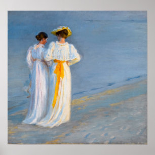 Affiche Peder Severin Kroyer - Anna Ancher & Marie Kroyer
