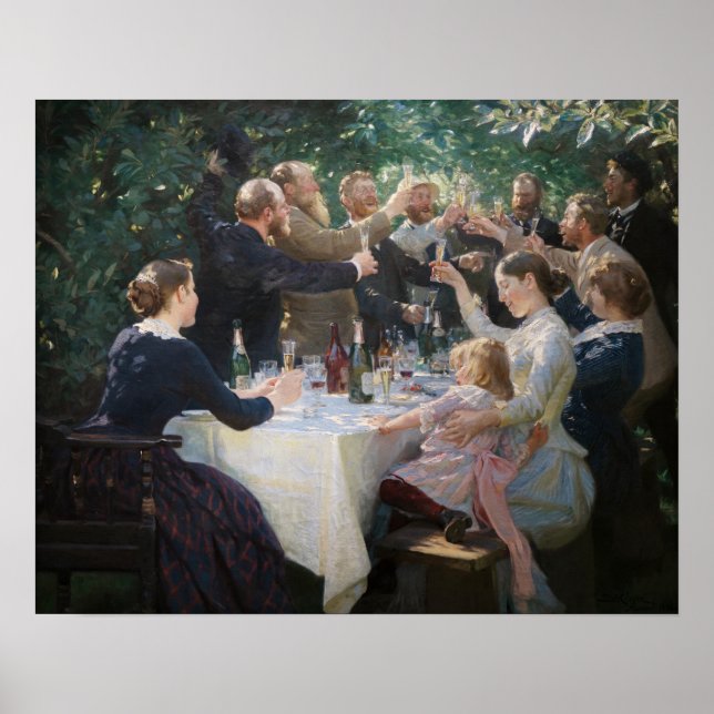 Affiche Peder Severin Kroyer - Hip, Hip, Hourra! (Devant)