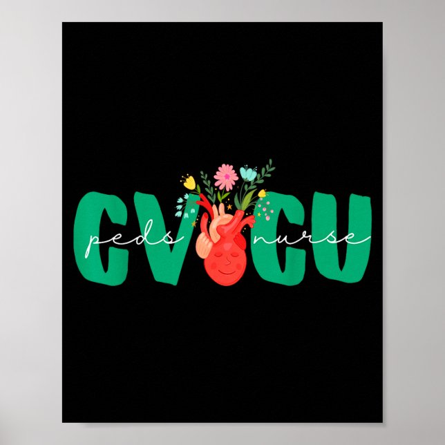 Affiche Pediatric Cvicu Nurse Cardiovascular Intensive Car (Devant)