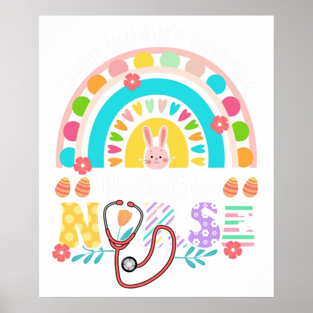 Affiche pediatric nurse, retro, vintage (Devant)