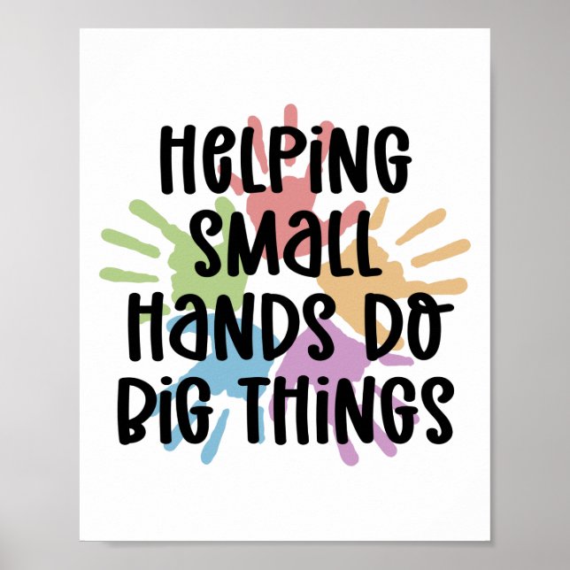 Affiche Pediatric OT ergothérapeute OT Dons (Devant)