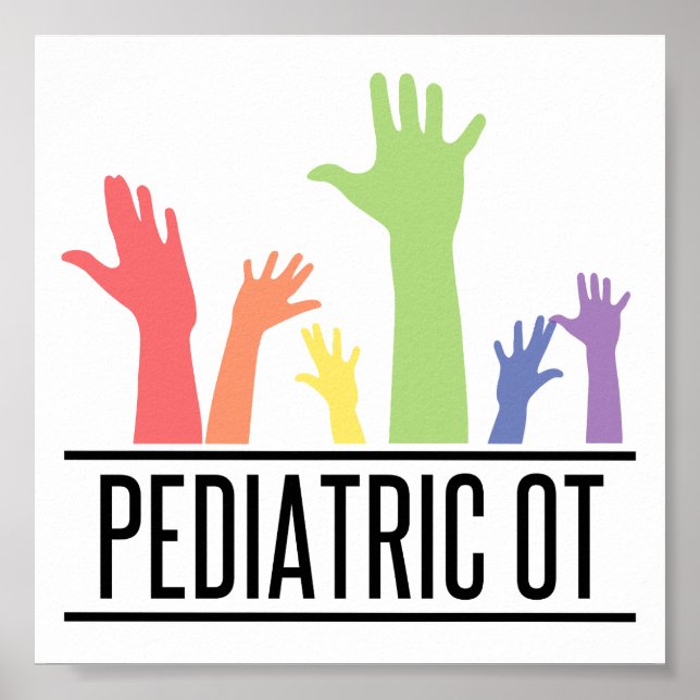 Affiche Pediatric OT ergothérapeute OT Dons (Devant)