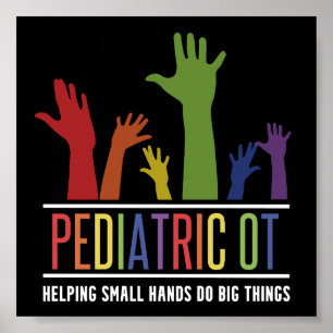 Affiche Pediatric OT ergothérapeute OT Dons
