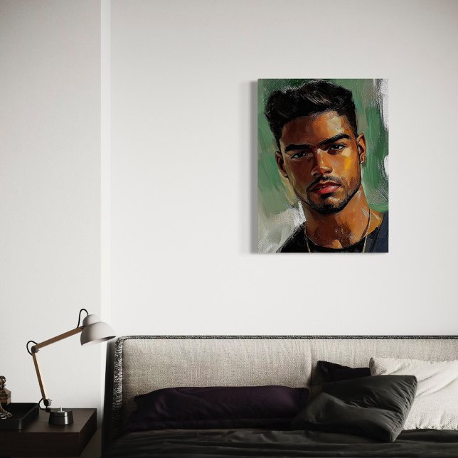 Affiche Pedro - Portrait d'un homme afro-latino (Créateur téléchargé)