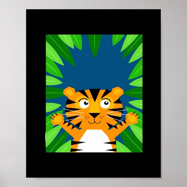 Affiche Peekabo Tiger (Devant)