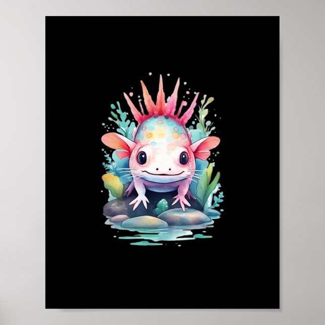 Affiche Peekaboo Axolotl (Devant)