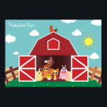 Affiche Peekaboo Grange Jour Paysage Groupe 1<br><div class="desc">L'image la plus célèbre de toute la série,  cette vue à l'intérieur de la Peekaboo Barn elle-même montre plusieurs personnages se préparant pour une fête de grange !</div>