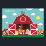 Affiche Peekaboo Grange Jour Paysage Groupe 1<br><div class="desc">L'image la plus célèbre de toute la série,  cette vue à l'intérieur de la Peekaboo Barn elle-même montre plusieurs personnages se préparant pour une fête de grange !</div>