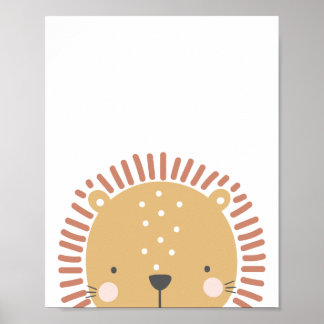Affiche Peekaboo Scandi Style Lion