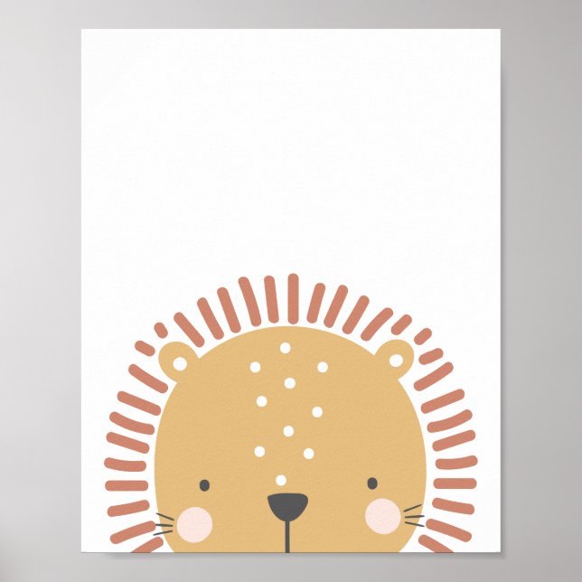 Affiche Peekaboo Scandi Style Lion (Devant)