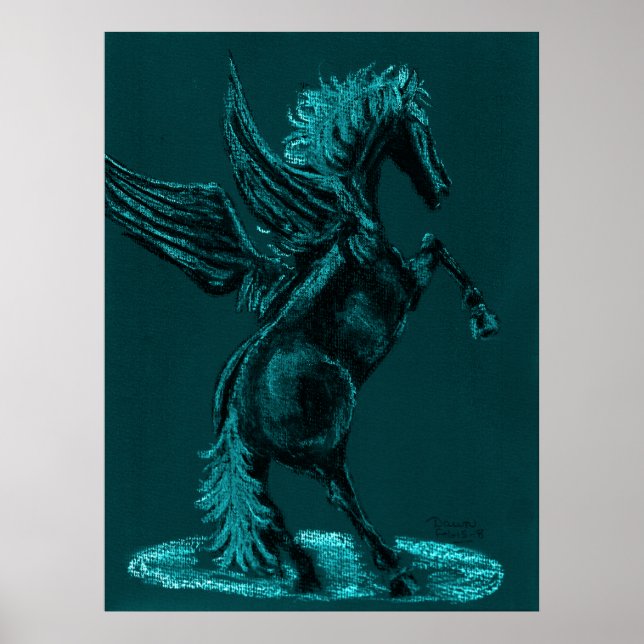 Affiche pegasus aqua (Devant)