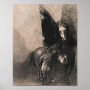 Affiche Pegasus Et Bellerophon 1888 Par Odilon Redon