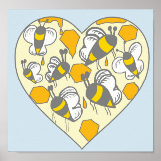 Affiche Peigne de miel