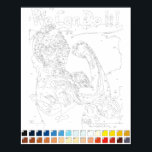 Affiche Peindre par les chiffres : Rosie l'affiche du Rive<br><div class="desc">Le célèbre poster "We Can Do It!" de l'artiste de Pittsburgh J. Howard Miller, parfois considéré comme Rosie le Riveter. Pas vraiment un tableau célèbre, mais je pense qu'il convient. Évidemment, c'était déjà une affiche, mais pourquoi ne pas la peindre vous-même. Vous pouvez le faire ! Coupez la palette par...</div>