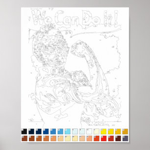 Affiche Peindre par les chiffres : Rosie l'affiche du Rive