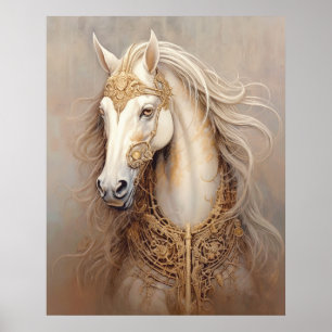 Affiche Peinture à cheval majestueuse