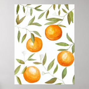 Affiche Peinture à la verge orange