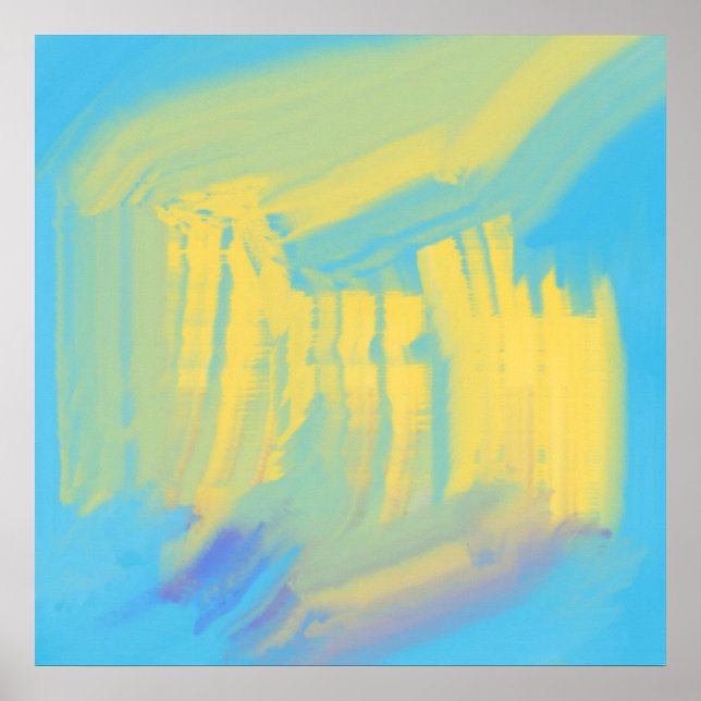 Affiche Peinture à l'huile abstraite (Devant)