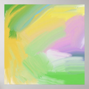 Affiche Peinture à l'huile abstraite