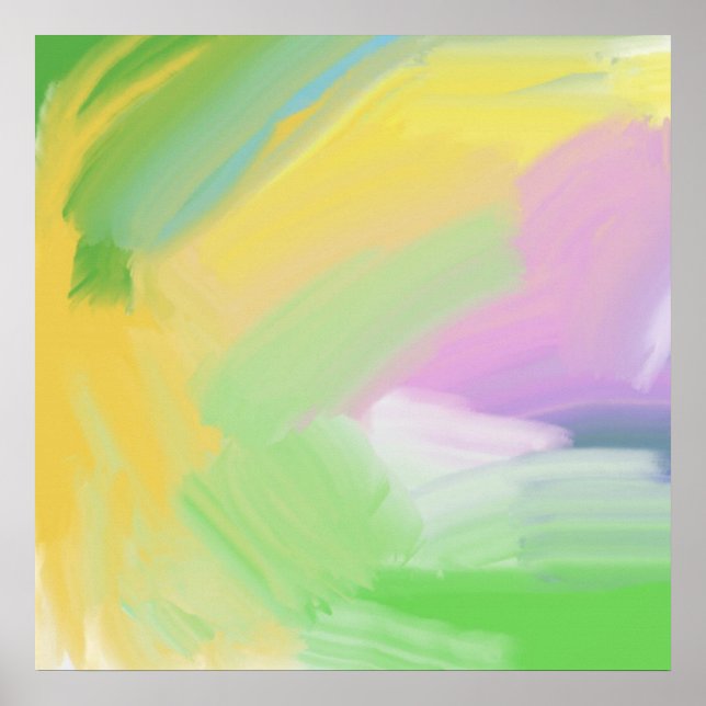Affiche Peinture à l'huile abstraite (Devant)