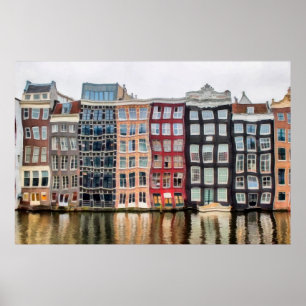 Affiche Peinture à l'huile. OEuvre acrylique. Dessin aquar