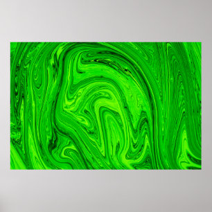 Affiche Peinture à l'huile verte abstrait arrière - plan.