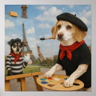 Affiche "Peinture à Paris"