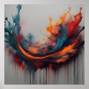 Affiche peinture Abstraite