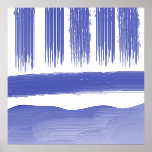 Affiche peinture abstraite (Devant)