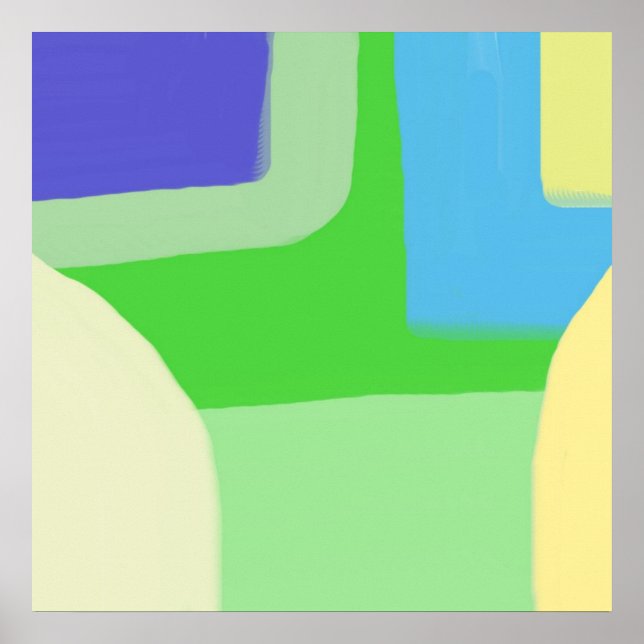 Affiche peinture abstraite (Devant)