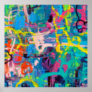 Affiche Peinture Abstraite