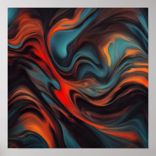 Affiche peinture Abstraite