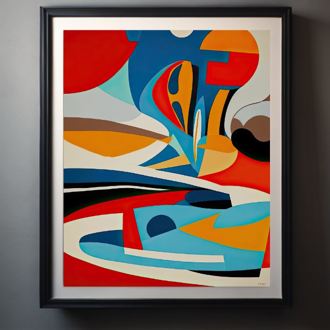 Affiche Peinture Abstraite (Créateur téléchargé)