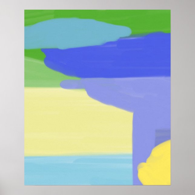 Affiche peinture abstraite (Devant)