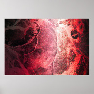 Affiche Peinture Abstraite à l'encre d'alcool Art moderne
